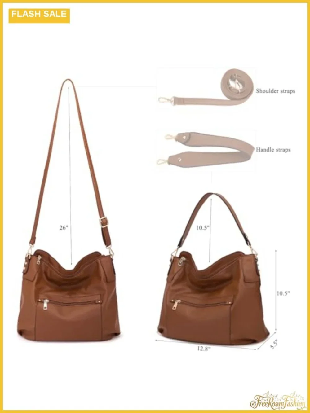 Hobo Crossbody Purse & Wallet Set Women Faux Leather Shoulder Handbag RFID